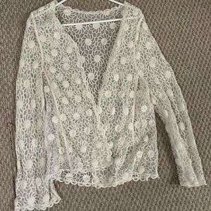 Floral Lace open cardigan